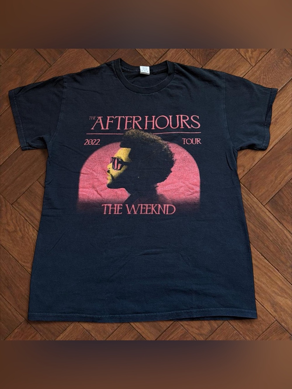 The Weeknd After Hours Tour Black Double Sided Graphic T-Shirt Men's Medium